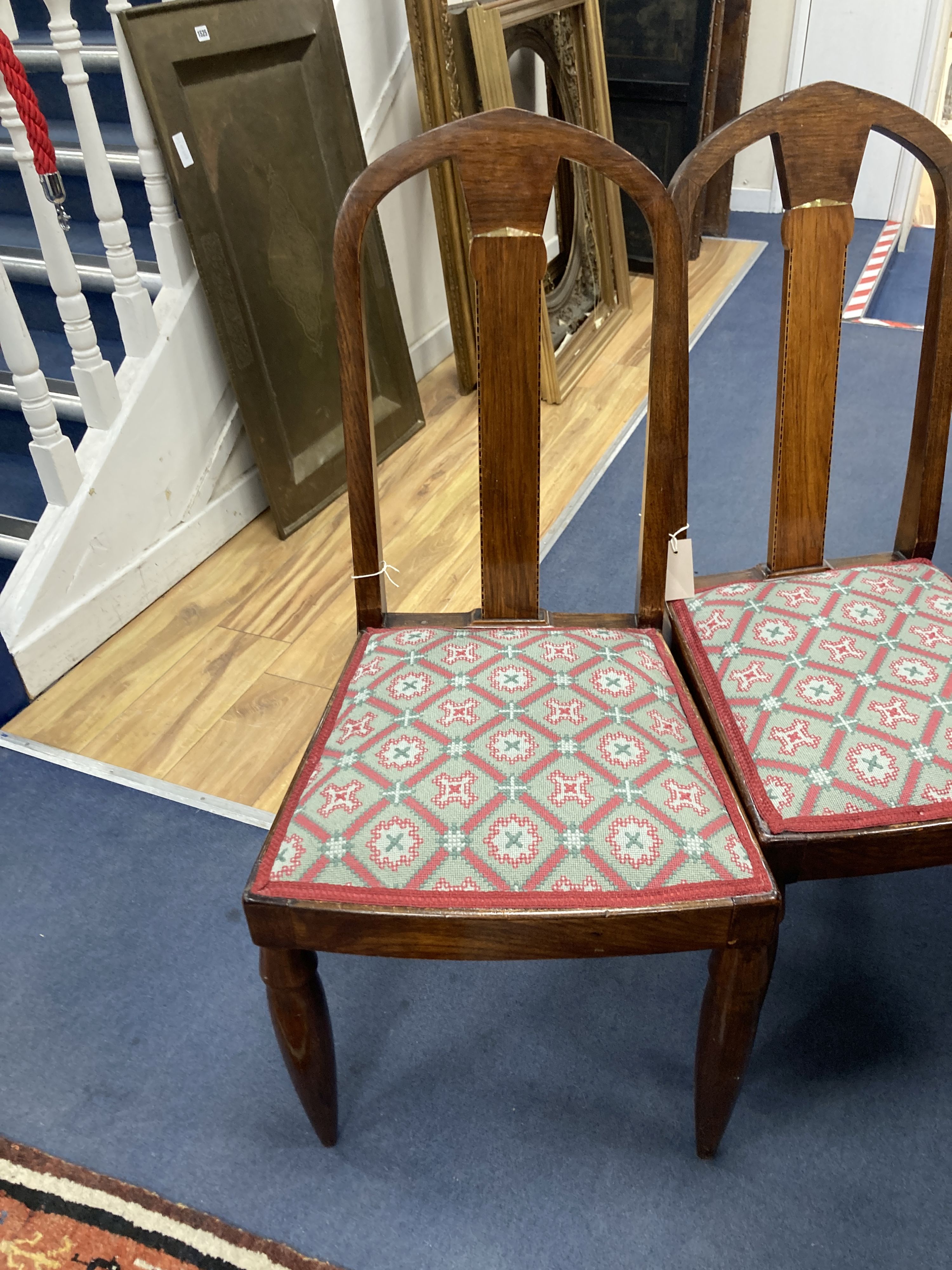 A pair of Art Deco dining chairs